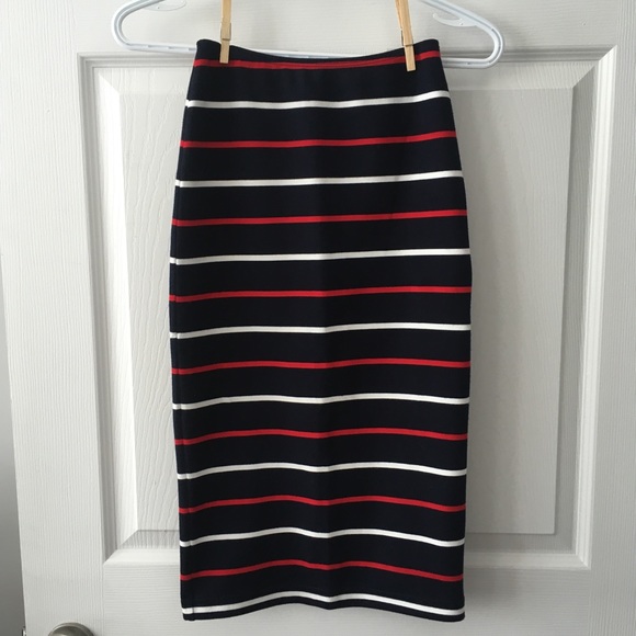 American Apparel stripe midi pencil skirt - Picture 3 of 5